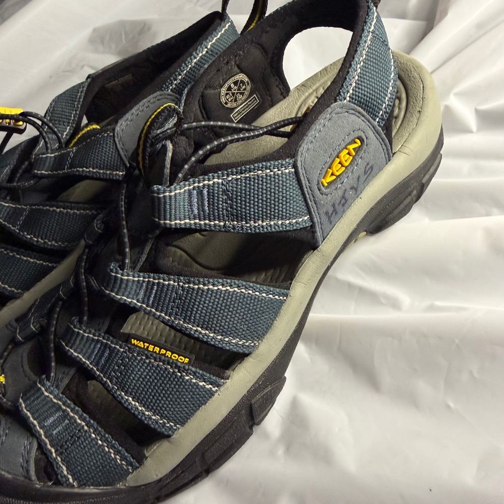 Keen Womens Newport H2 Waterproof Sport Hiking Sandals 8 Blue Gray Gorp Trail